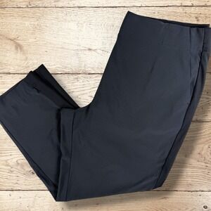 TOMMY BAHAMA Island Zone Womens Ribbed Trim‎ Ankle Pants Size Large Black